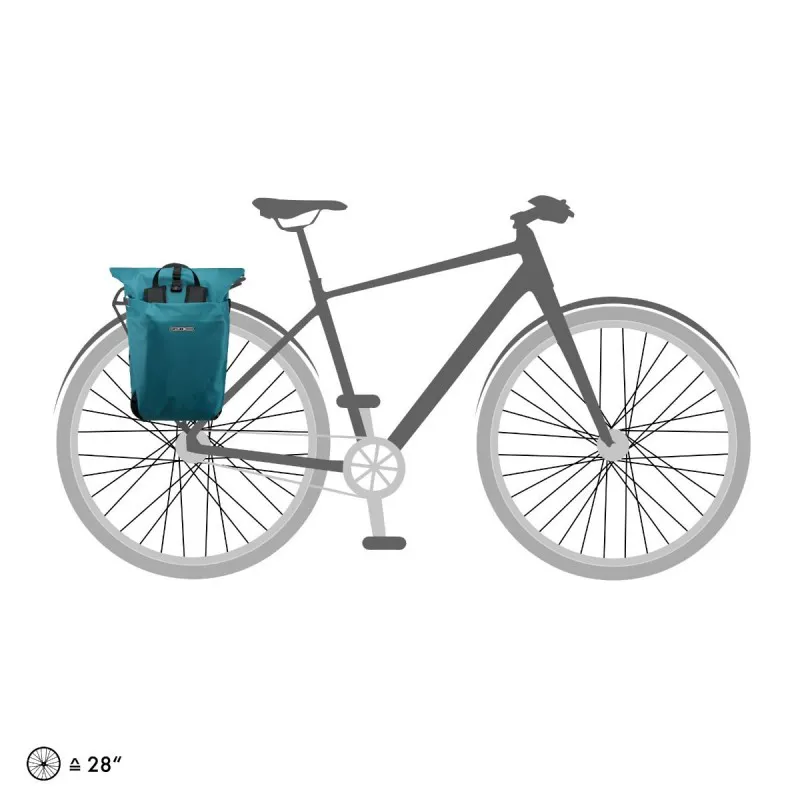 Ortlieb Vario 20L QL2.1 Backpack / Pannier in Blue-2